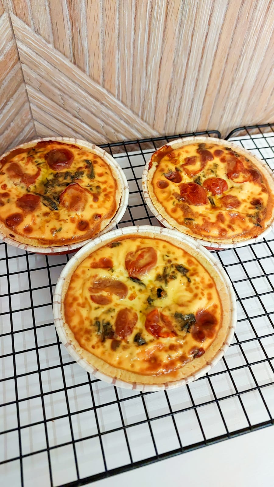 Mini Quiche Tomate Seco + Espinafre