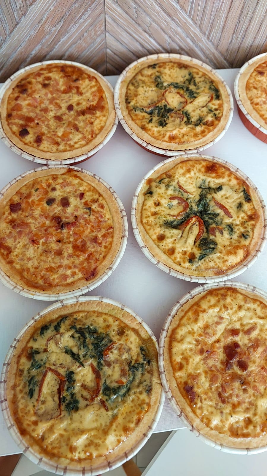 Mini Quiche de Vegetais